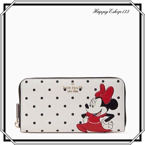 ♠️ kate spade X Disney Minnie Mouse Large Continental Wallet